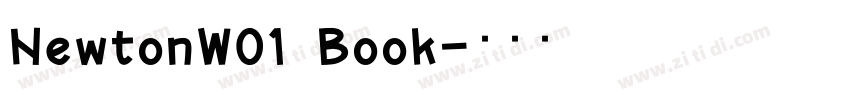 NewtonW01 Book字体转换